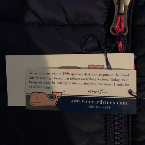 😍NWT Vineyard Vines XS The women’s mountain weekend vest puffer fall vest cute - Picture 12 of 12